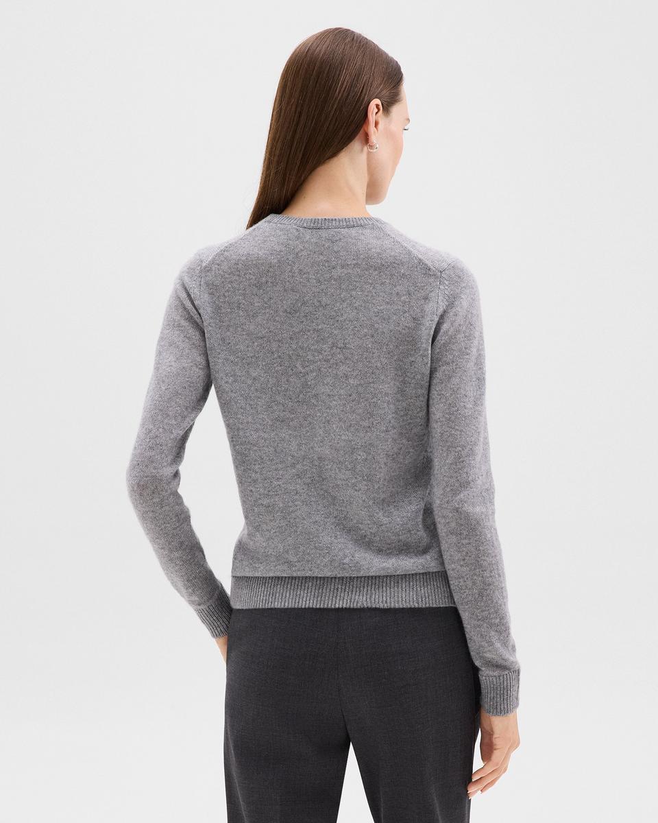Crewneck Sweater in Feather Cashmere