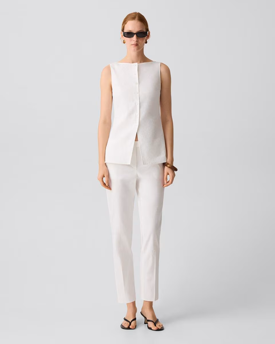 Treeca Pull-On Pant in Good Linen