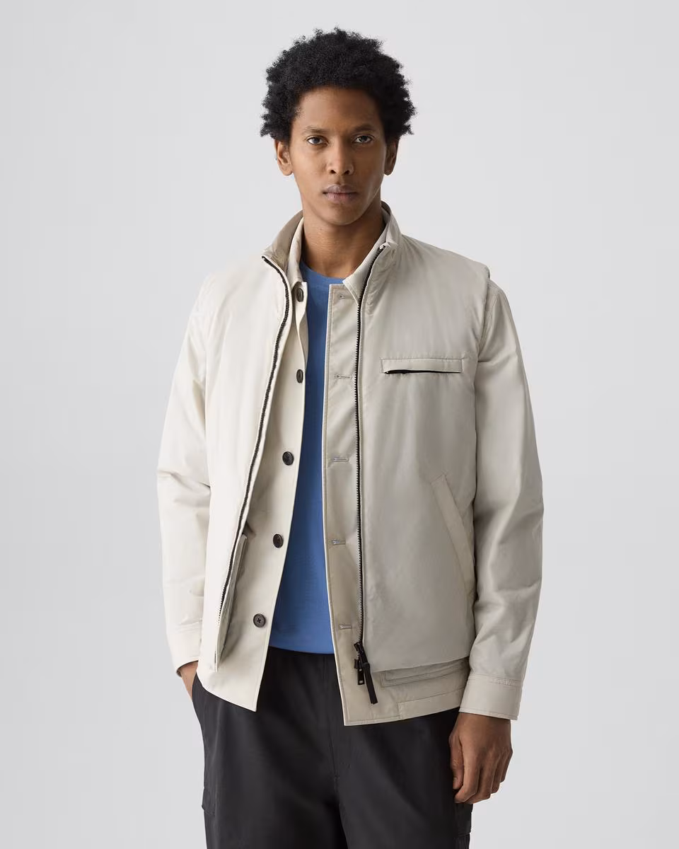 Zip-Up Vest in Motion Nylon