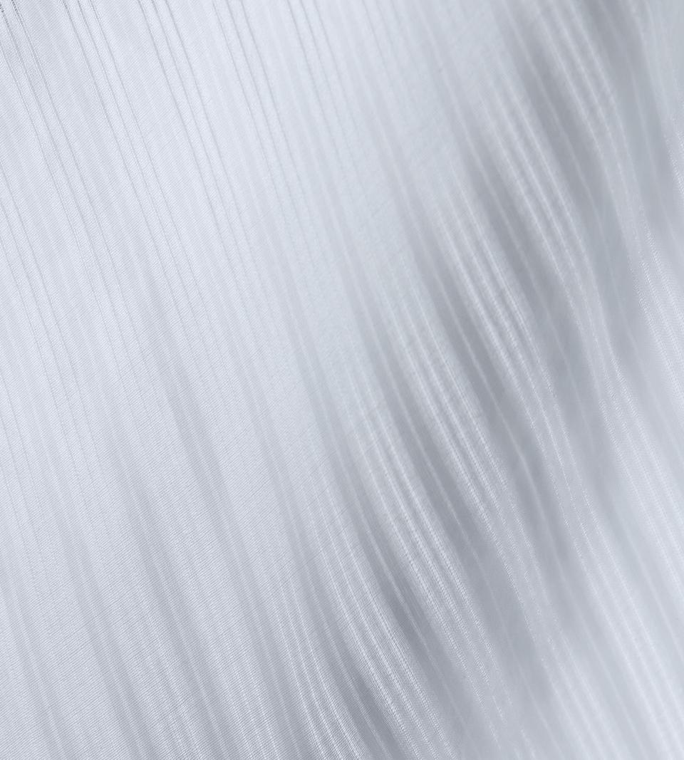 Pleated A-Line Skirt in Linear Cotton