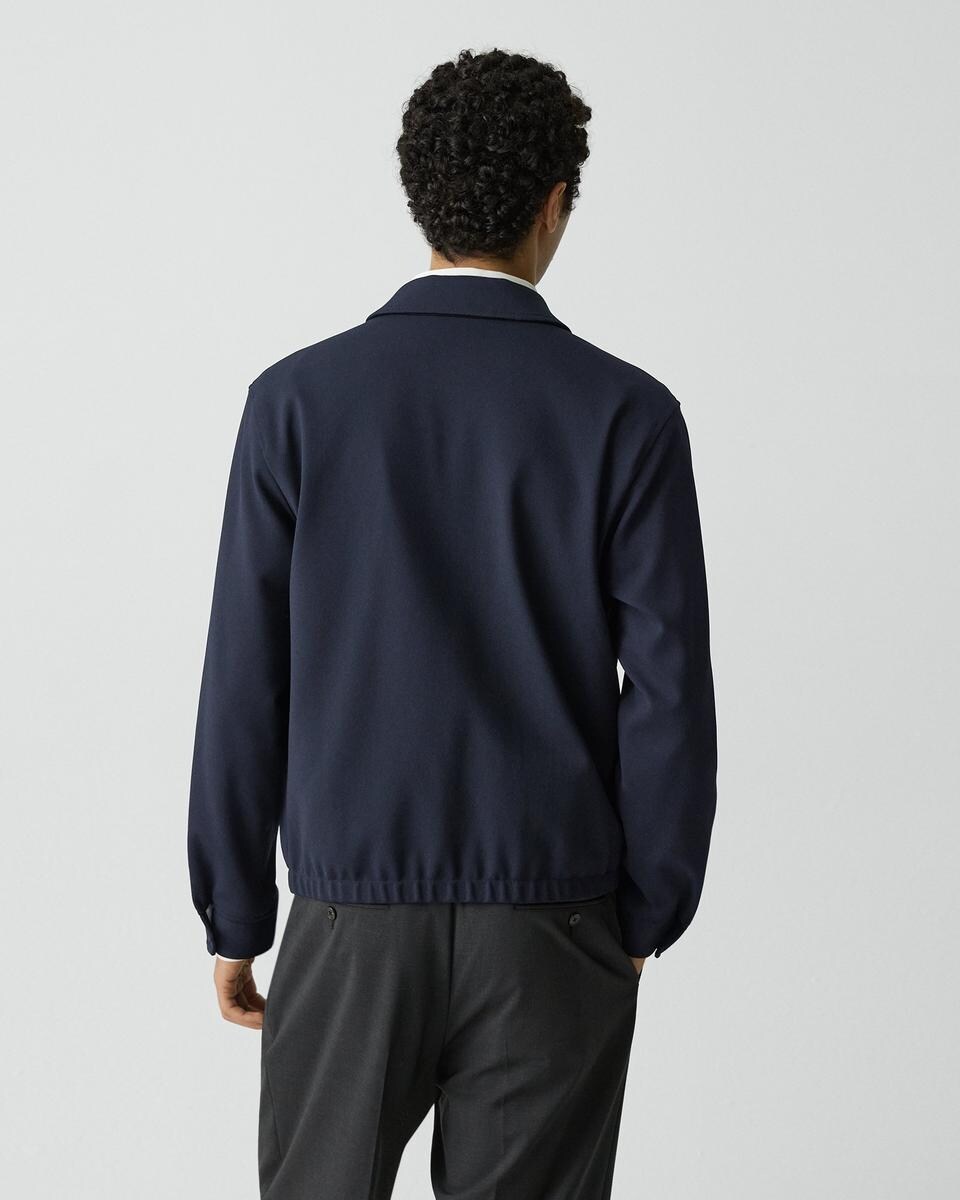 Blouson Zip Jacket in Precision Piqué