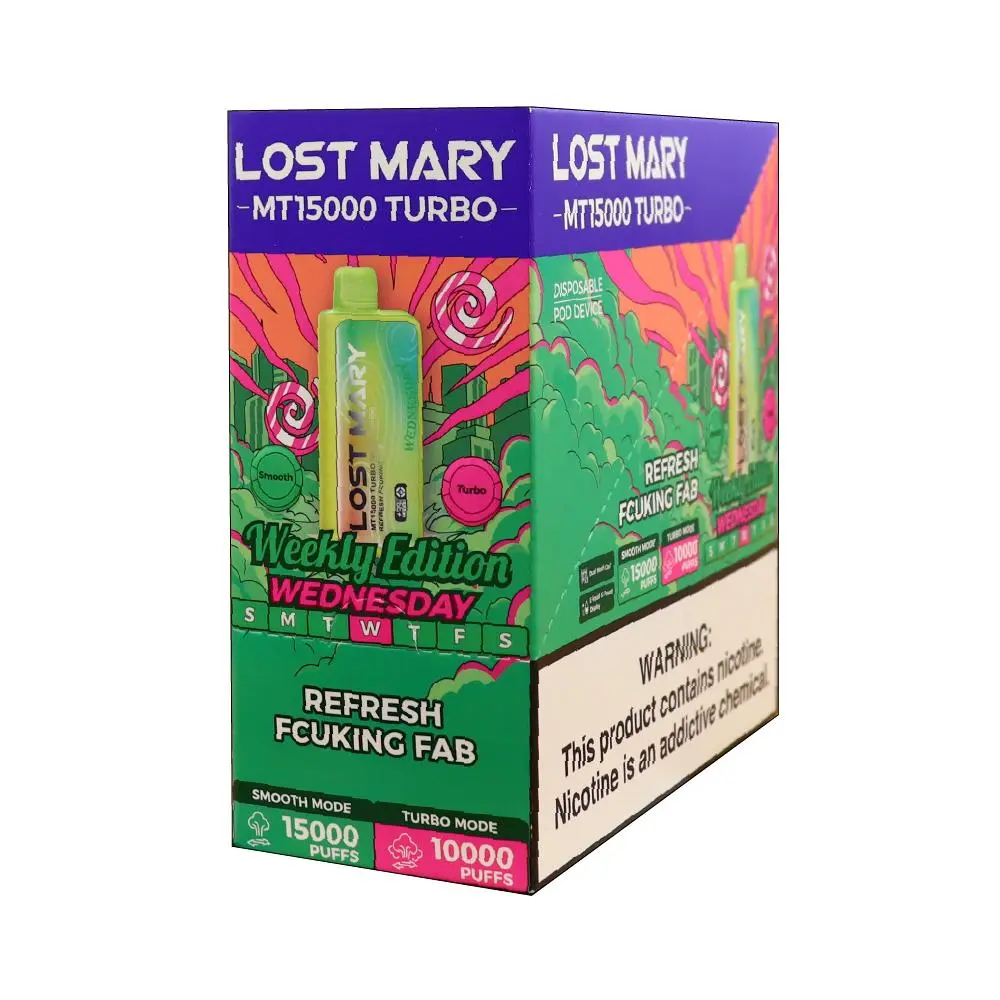 LOST MARY MT15000 TURBO RECHARGEABLE DISPOSABLE DEVICE - Geek Pulse US