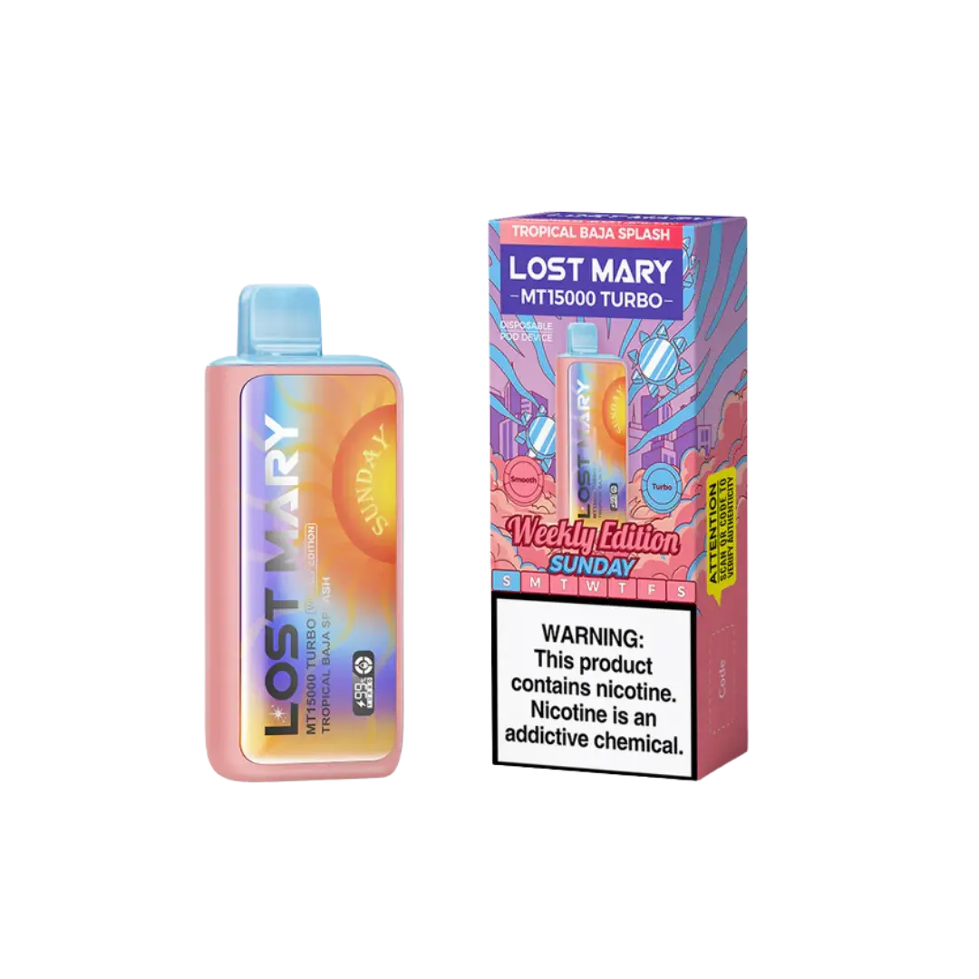 LOST MARY MT15000 TURBO RECHARGEABLE DISPOSABLE DEVICE - Geek Pulse US