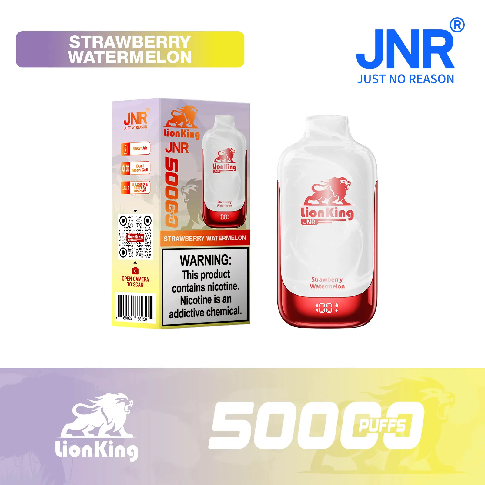 JNR Lion King 50000 Puffs Disposable Vape - Geek Pulse US