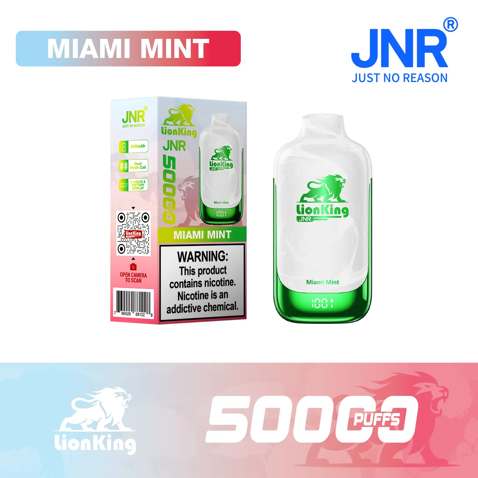 JNR Lion King 50000 Puffs Disposable Vape - Geek Pulse US