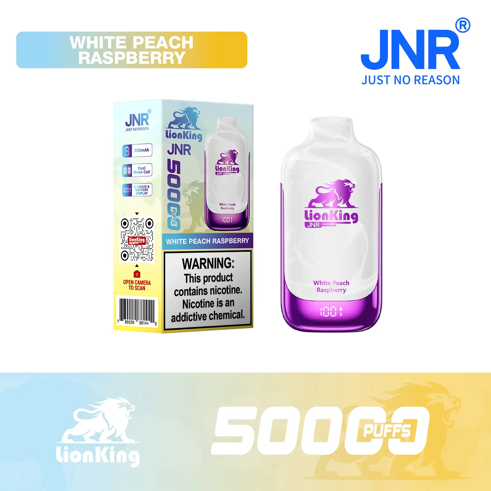 JNR Lion King 50000 Puffs Disposable Vape - Geek Pulse US
