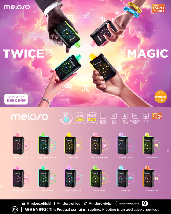 Geek Bar Meloso 30K Disposable - Geek X Vape US