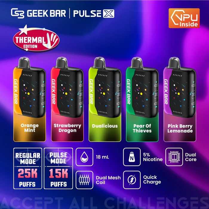 Geek Bar Pulse X 25K Disposable - Geek X Vape US