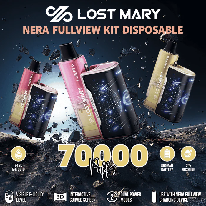 Lost Mary NERA Fullview 70K Disposable Kit - Geek X Vape US