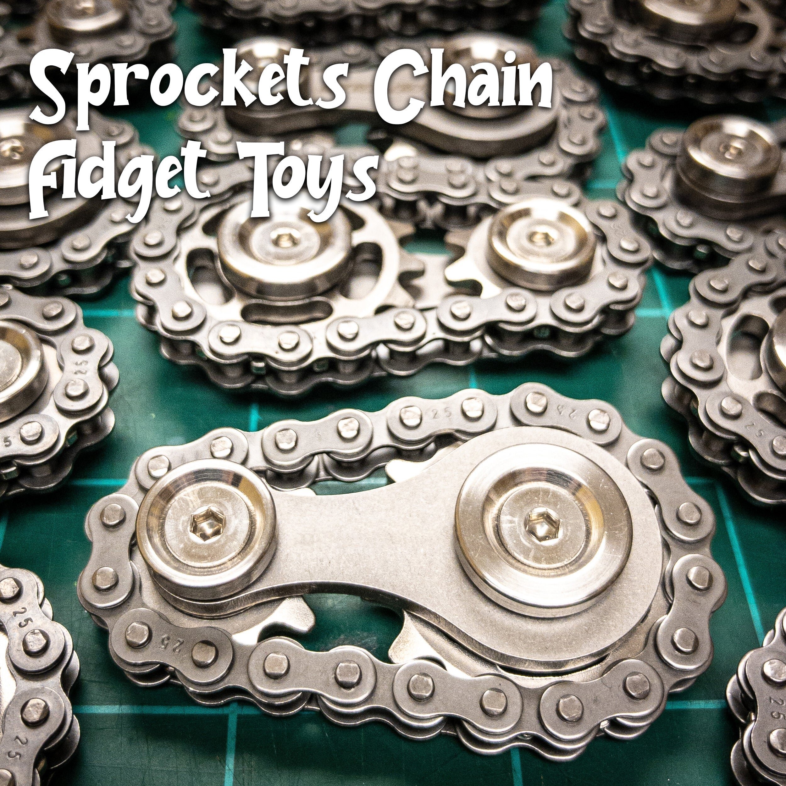💥LAST DAY 49%OFF - Sprockets Bicycle Chain Fidget Spinner Toys