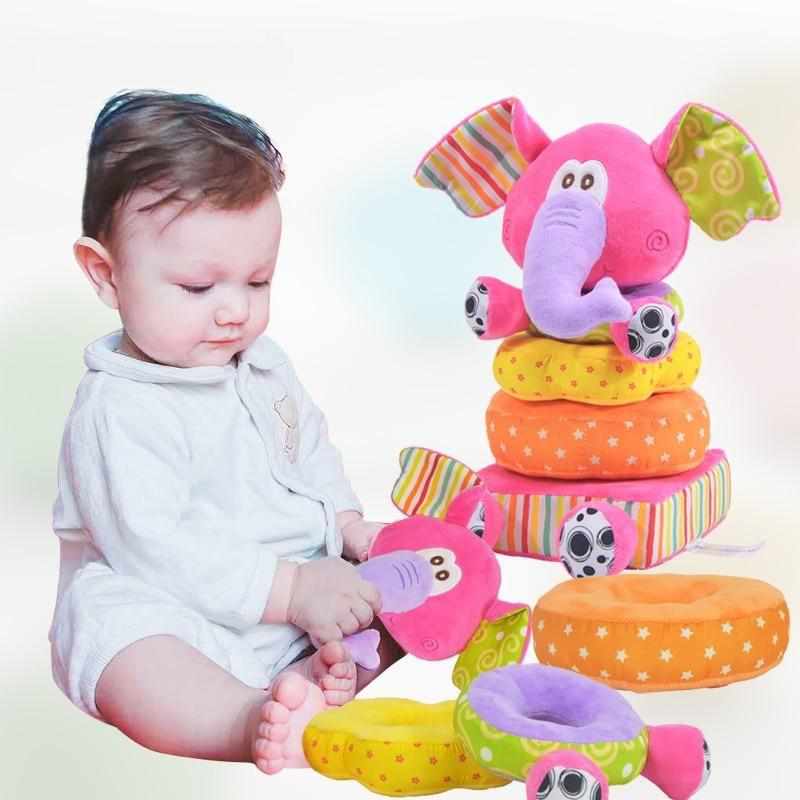 Educational Baby Toy Soft Plush Elephant