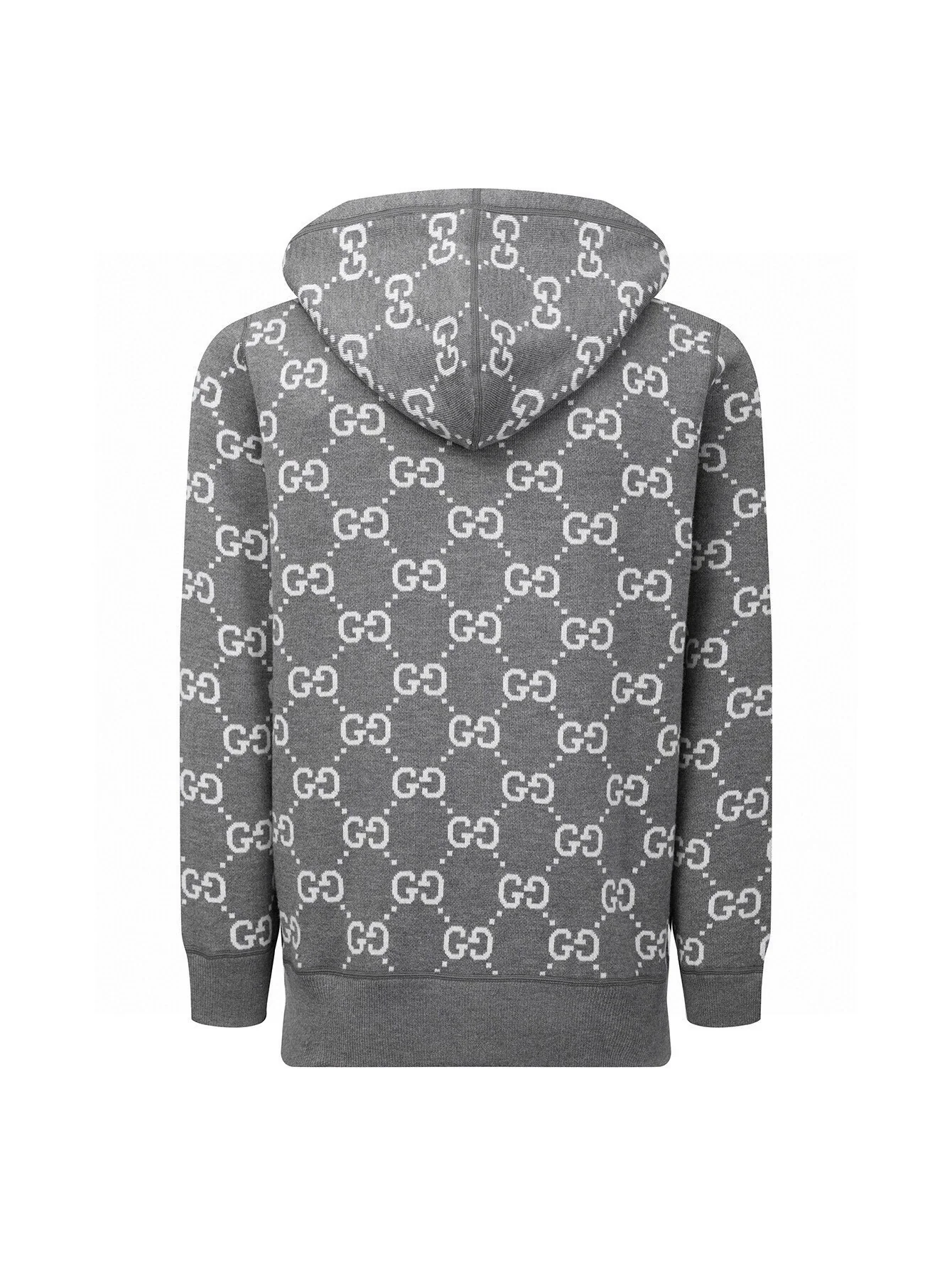 Double-faced cashmere knitted sweatshirt