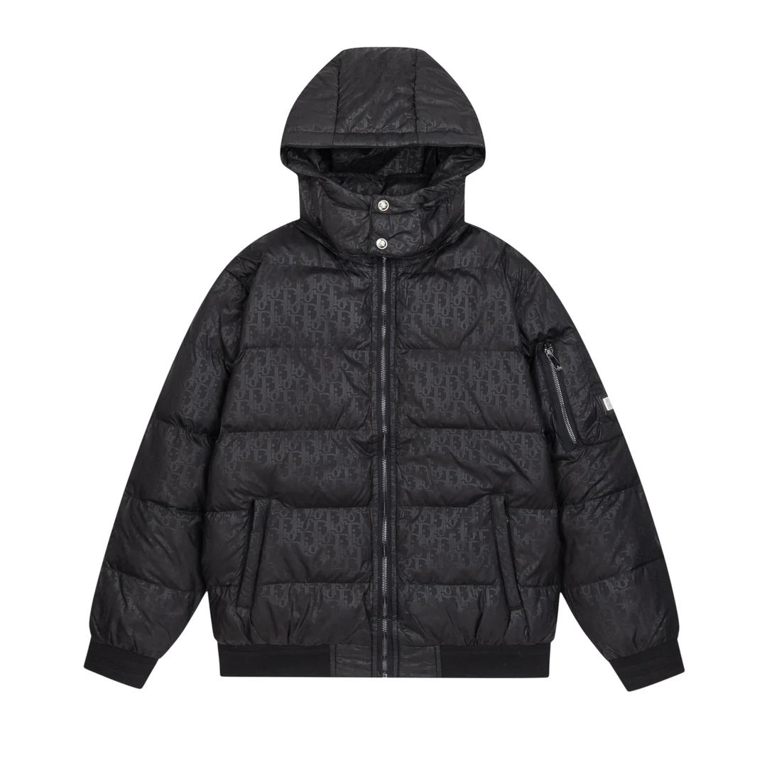 Removable jacquard down jacket