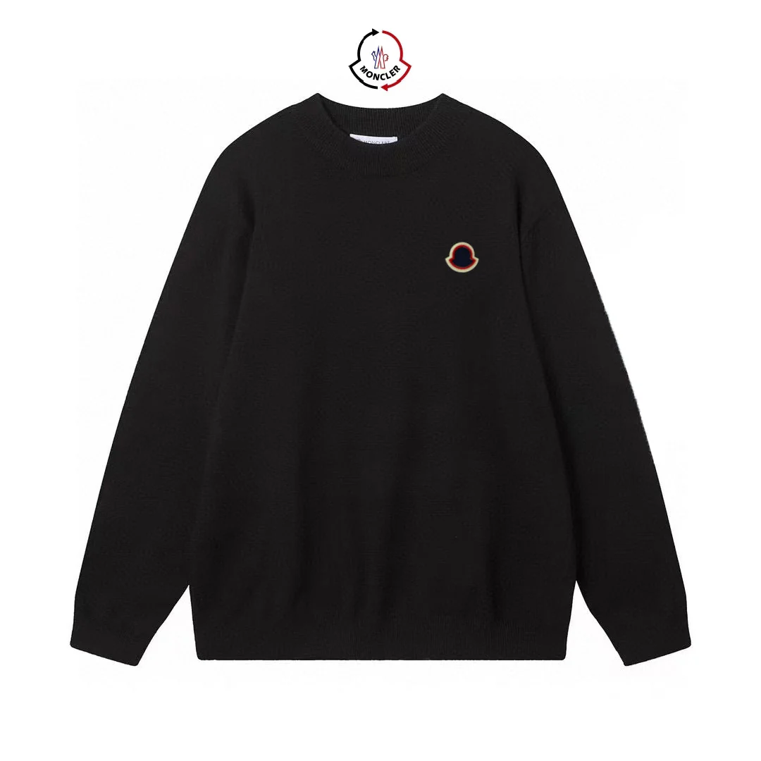 knitted embroidered sweatshirt