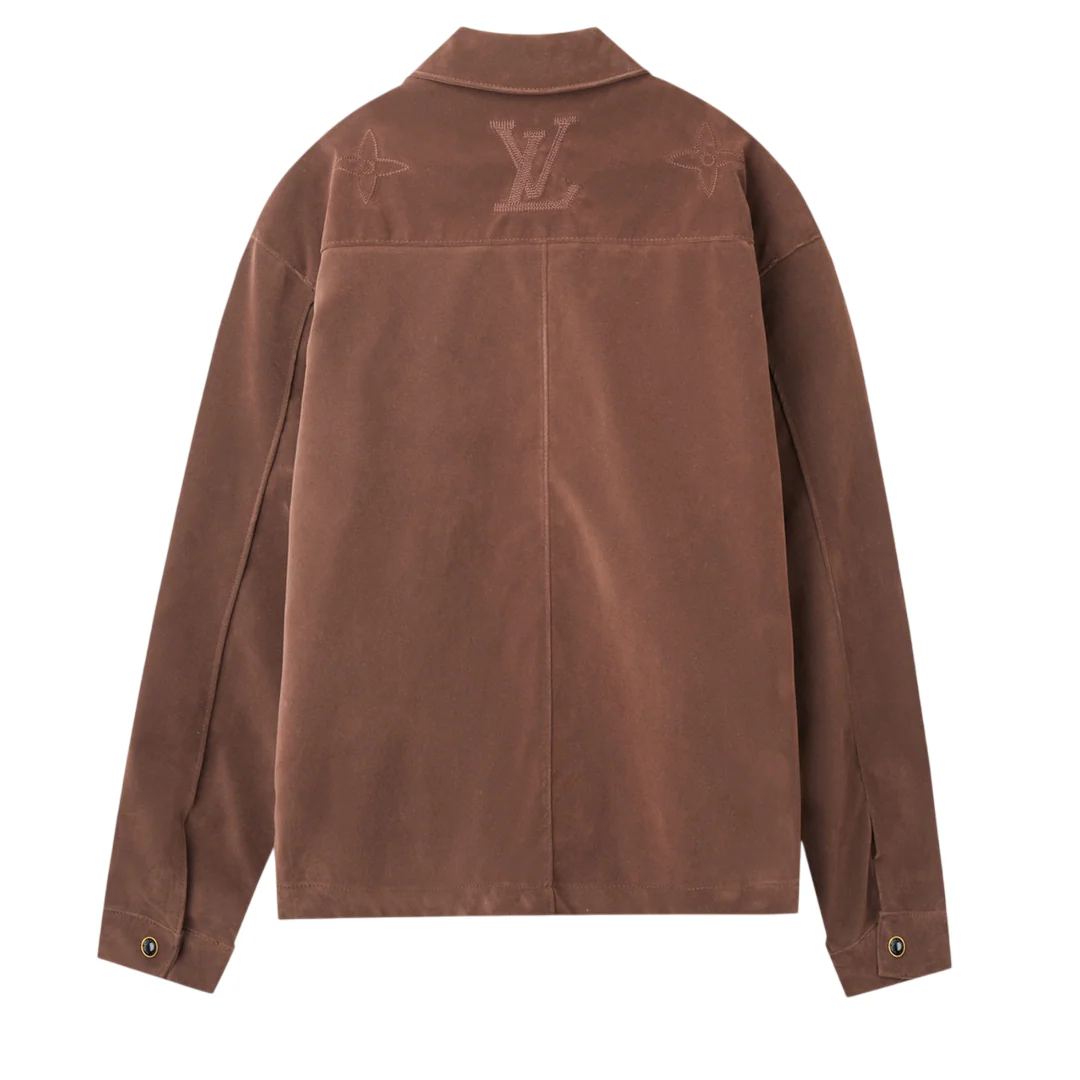 Suede leather jacket