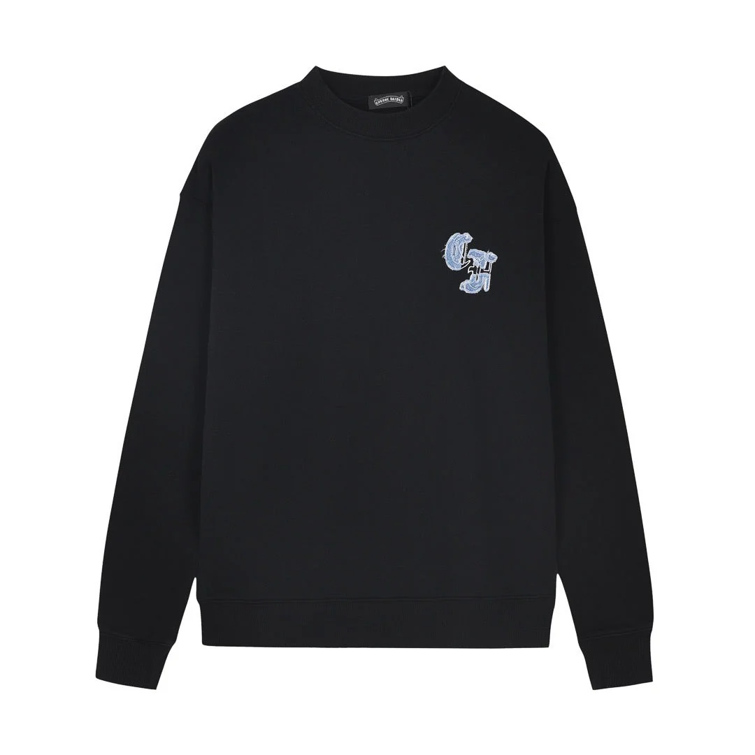 Embroidered Patch Sweatshirt