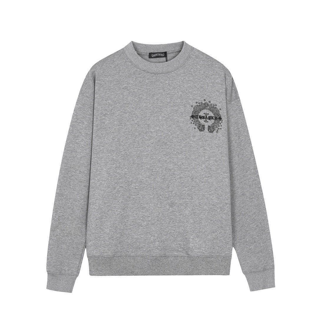 Embroidered cotton sweatshirt