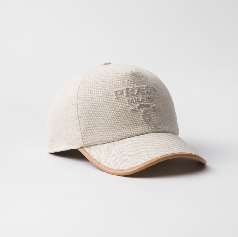 Stylish linen baseball cap