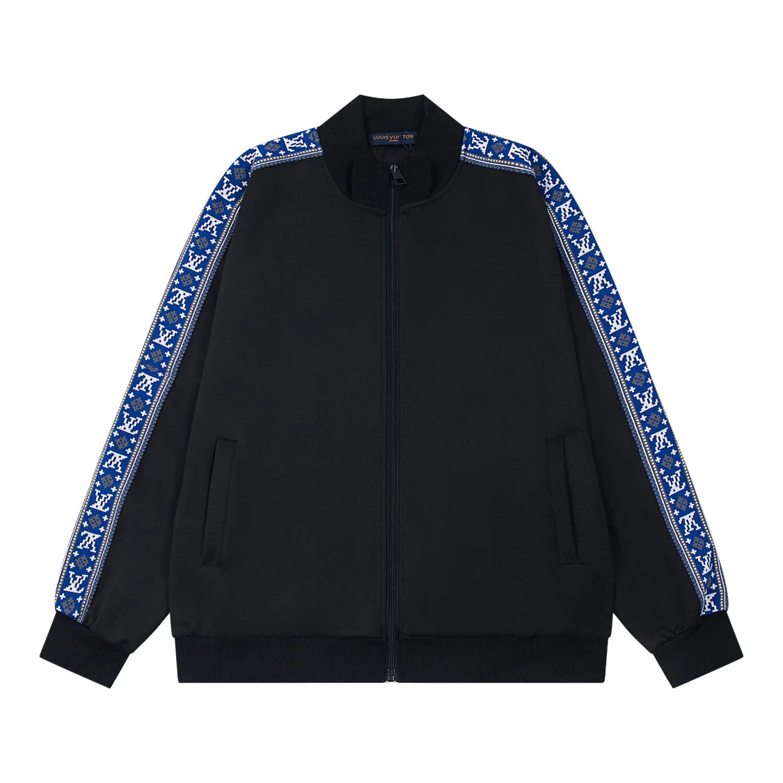 Jacquard zip-up jacket