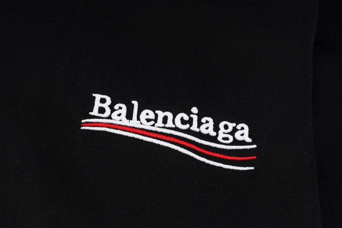 Coke wave embroidery long-sleeved T-Shirt