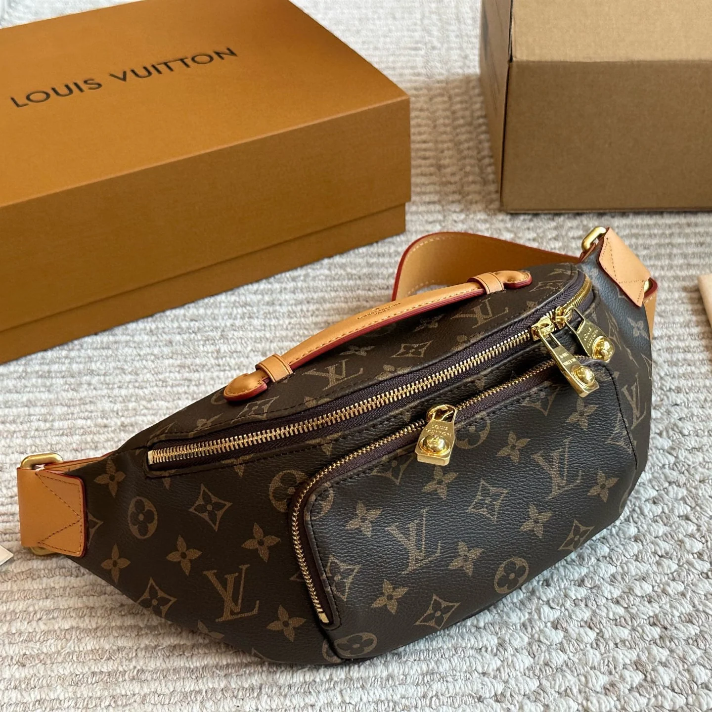 Unisex Fashion Leather waist bag