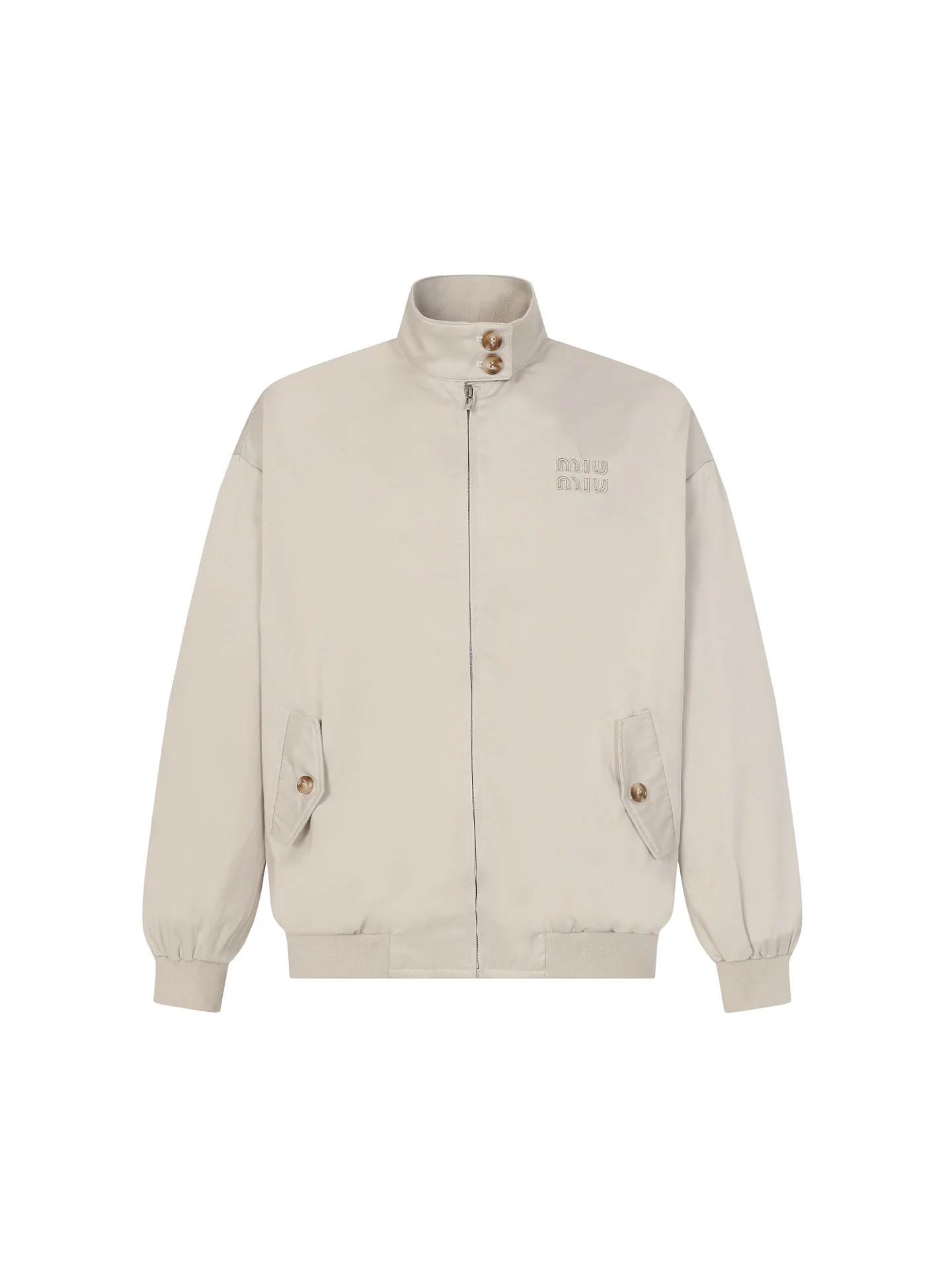 Red plaid stand collar jacket