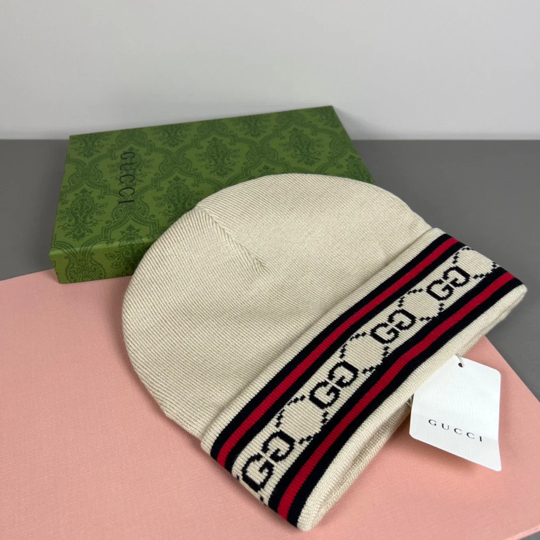 Jacquard Cashmere Knitted  Beanie