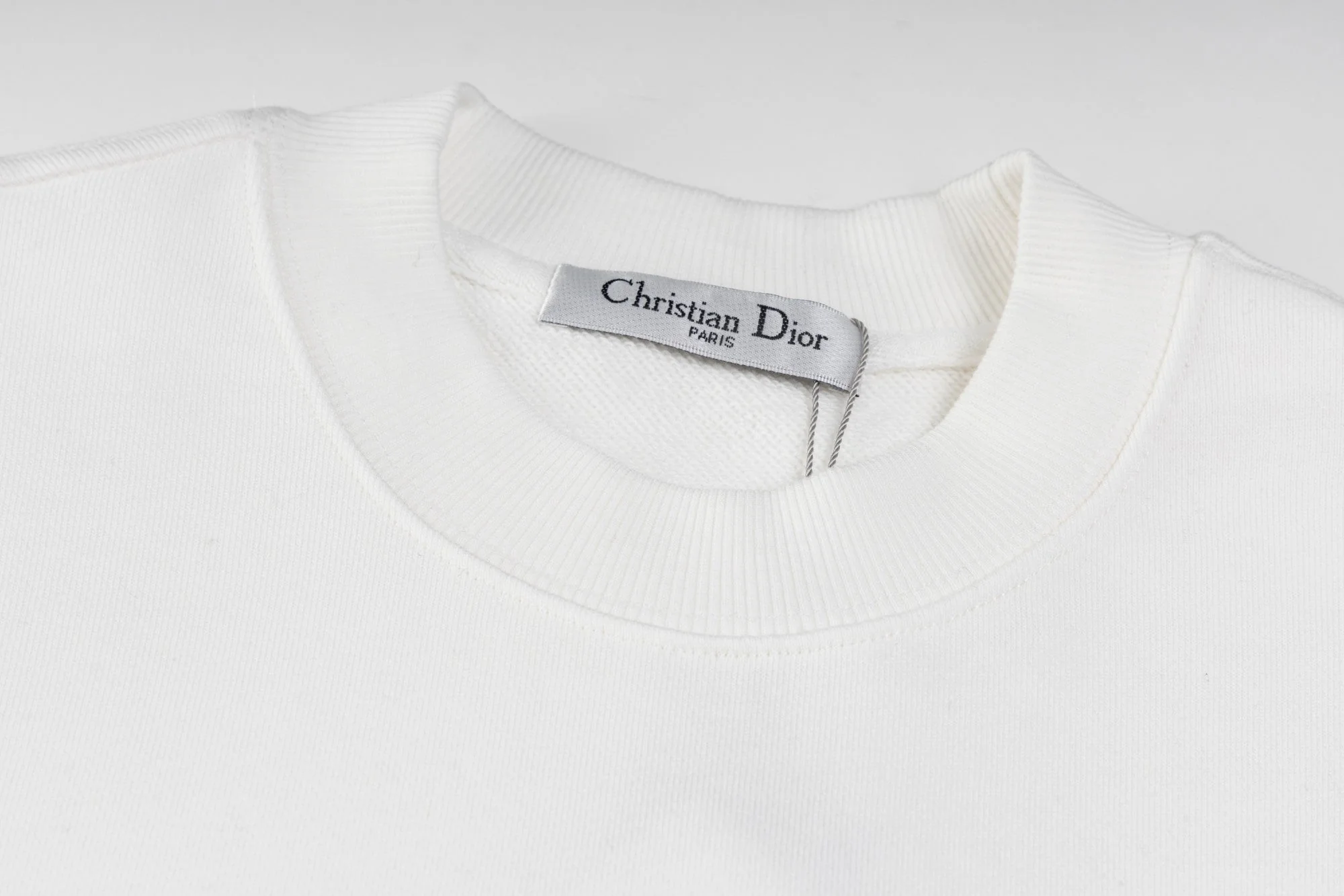 Embroidered cotton sweatshirt