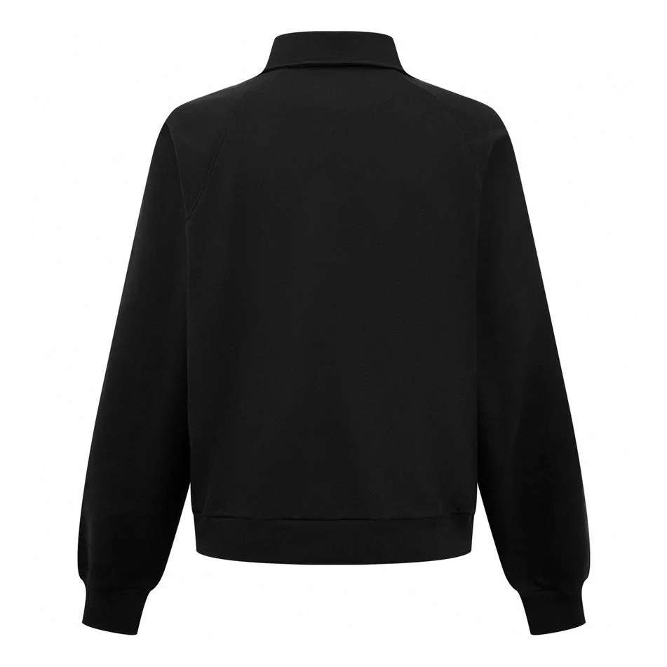 Lapel embroidered sweatshirt