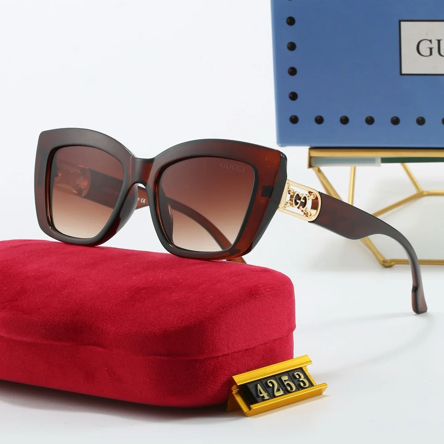 5 colors of new and popular sunglasses  4253