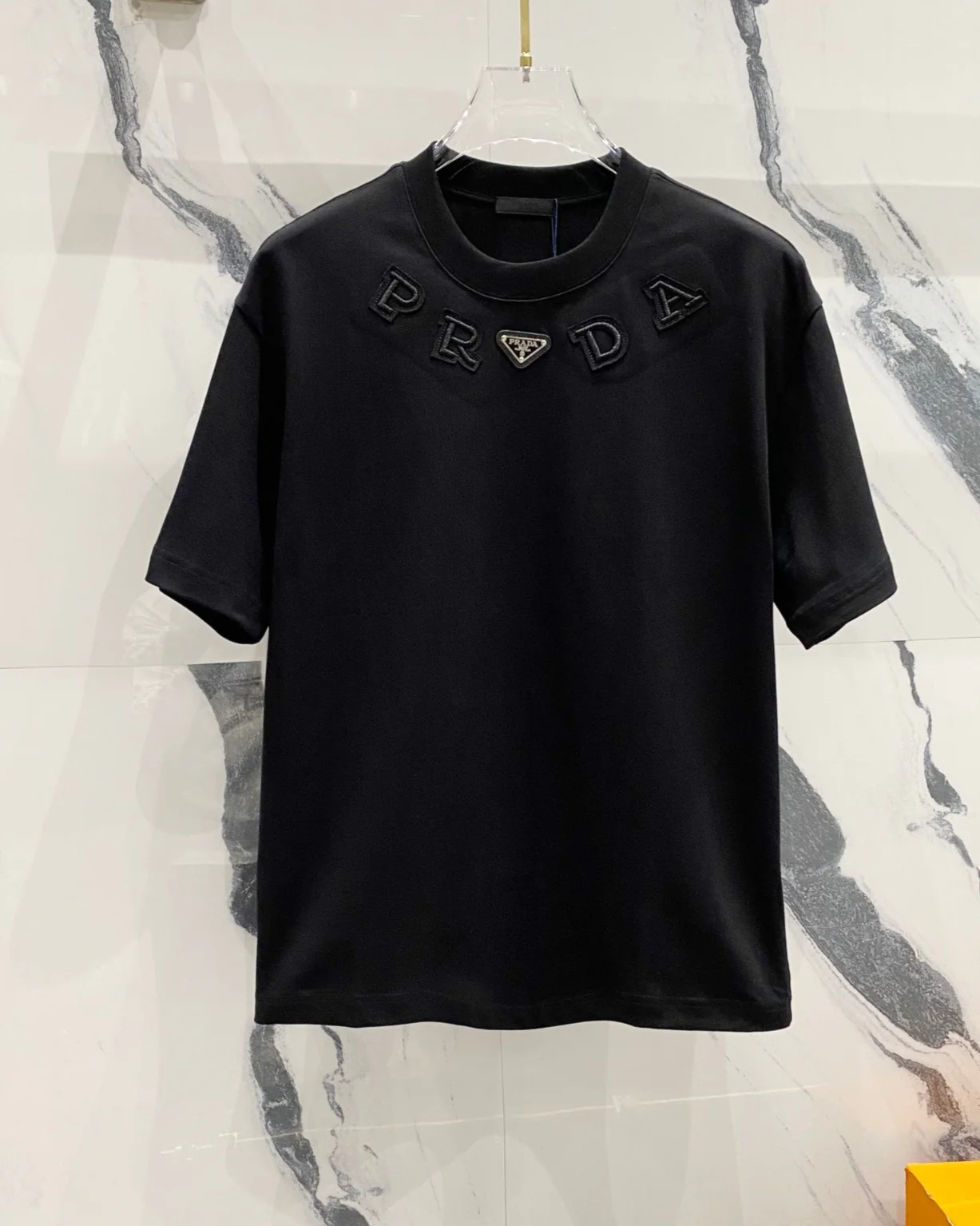 Fashion patch cotton T-shirt