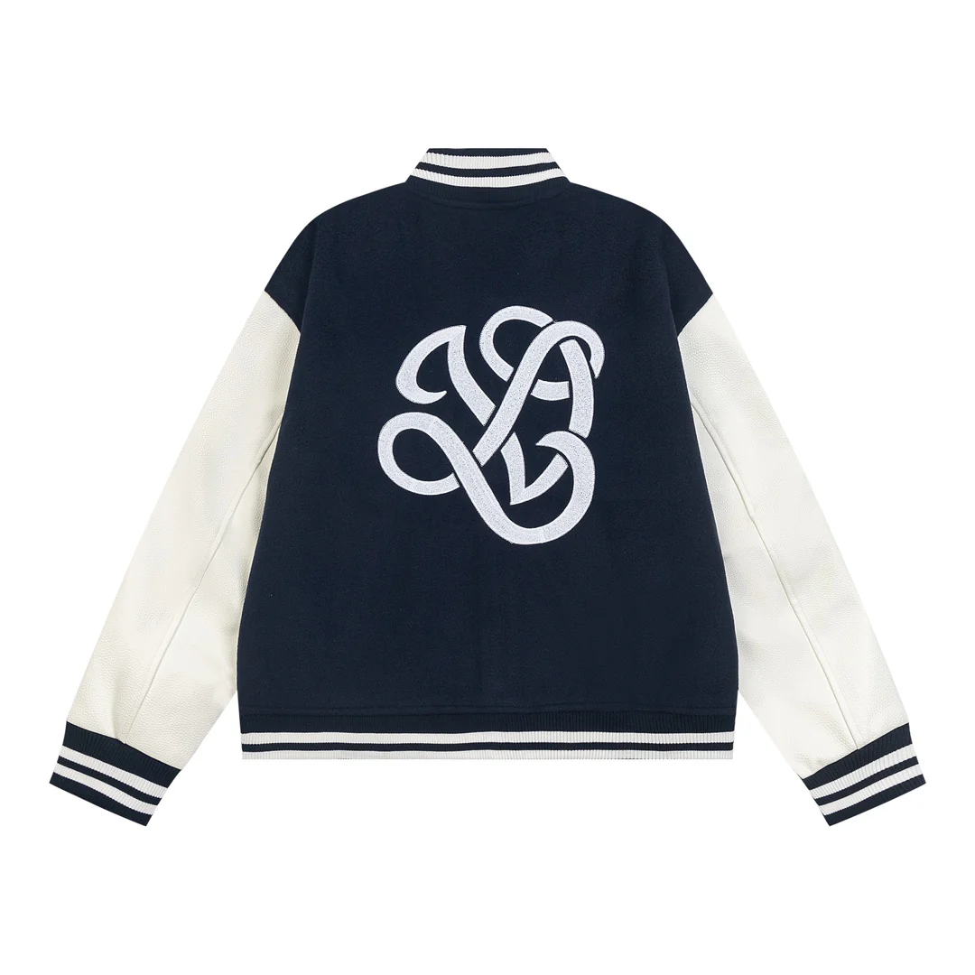 Embroidered baseball jacket