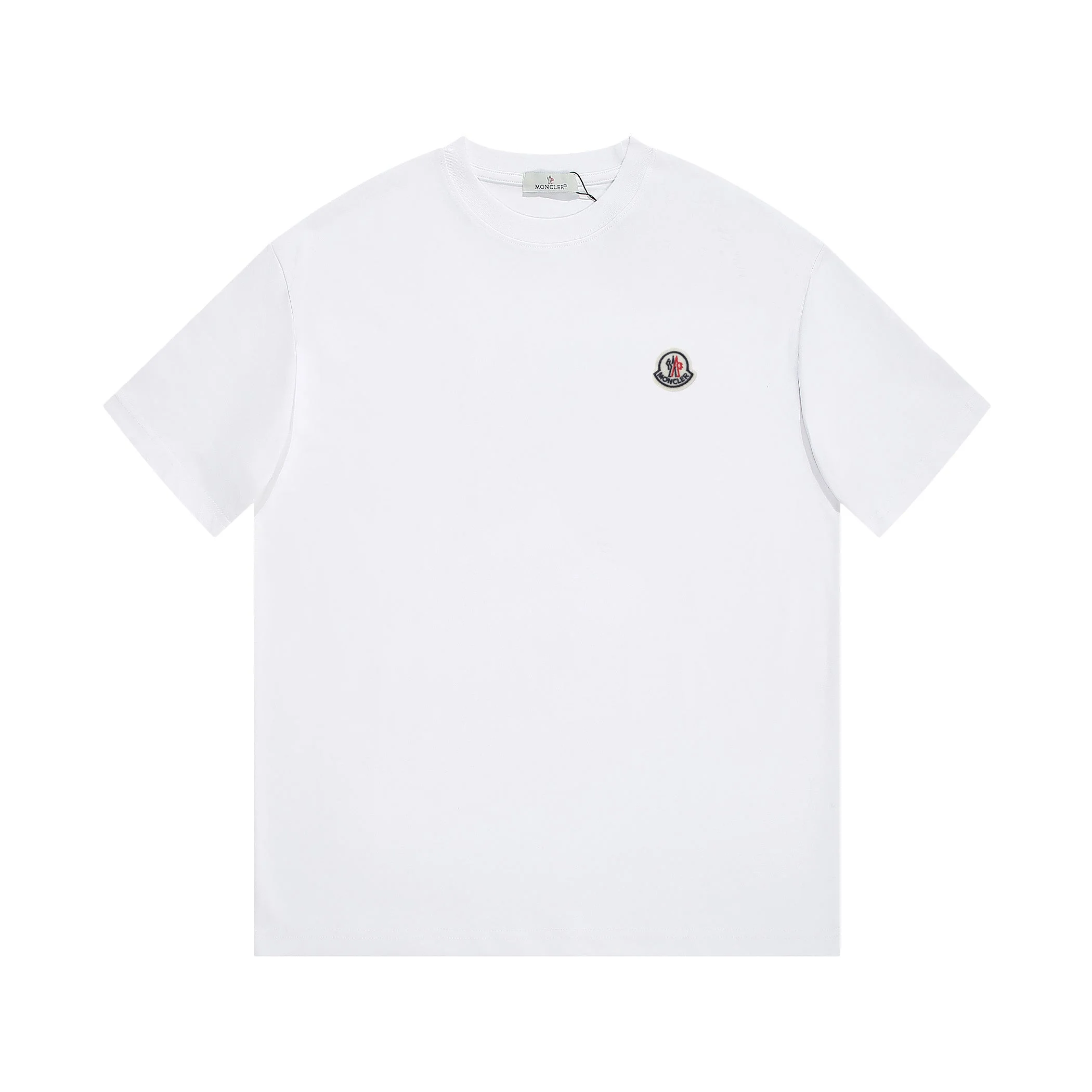 Simple embroidered cotton T-shirt