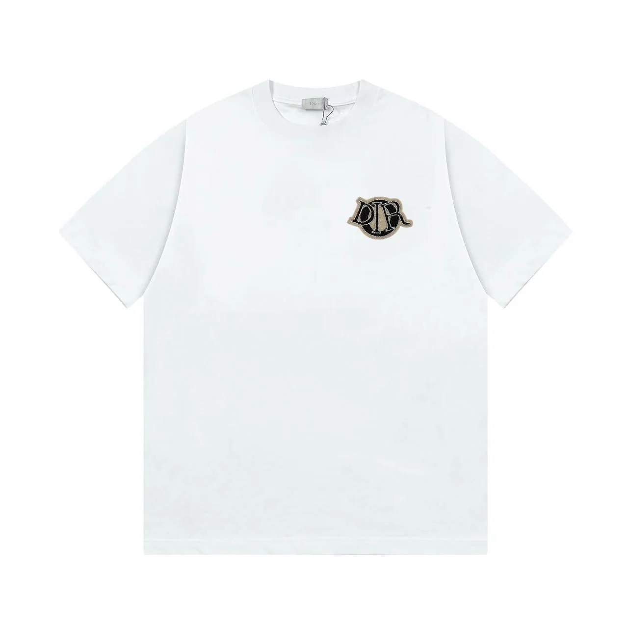 Simple embroidered cotton T-shirt