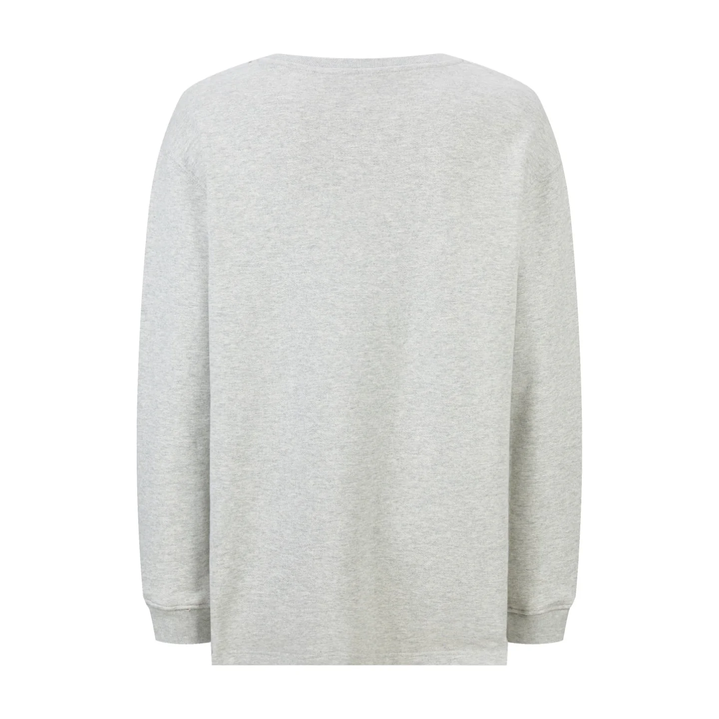 Embroidered cotton crewneck sweatshirt