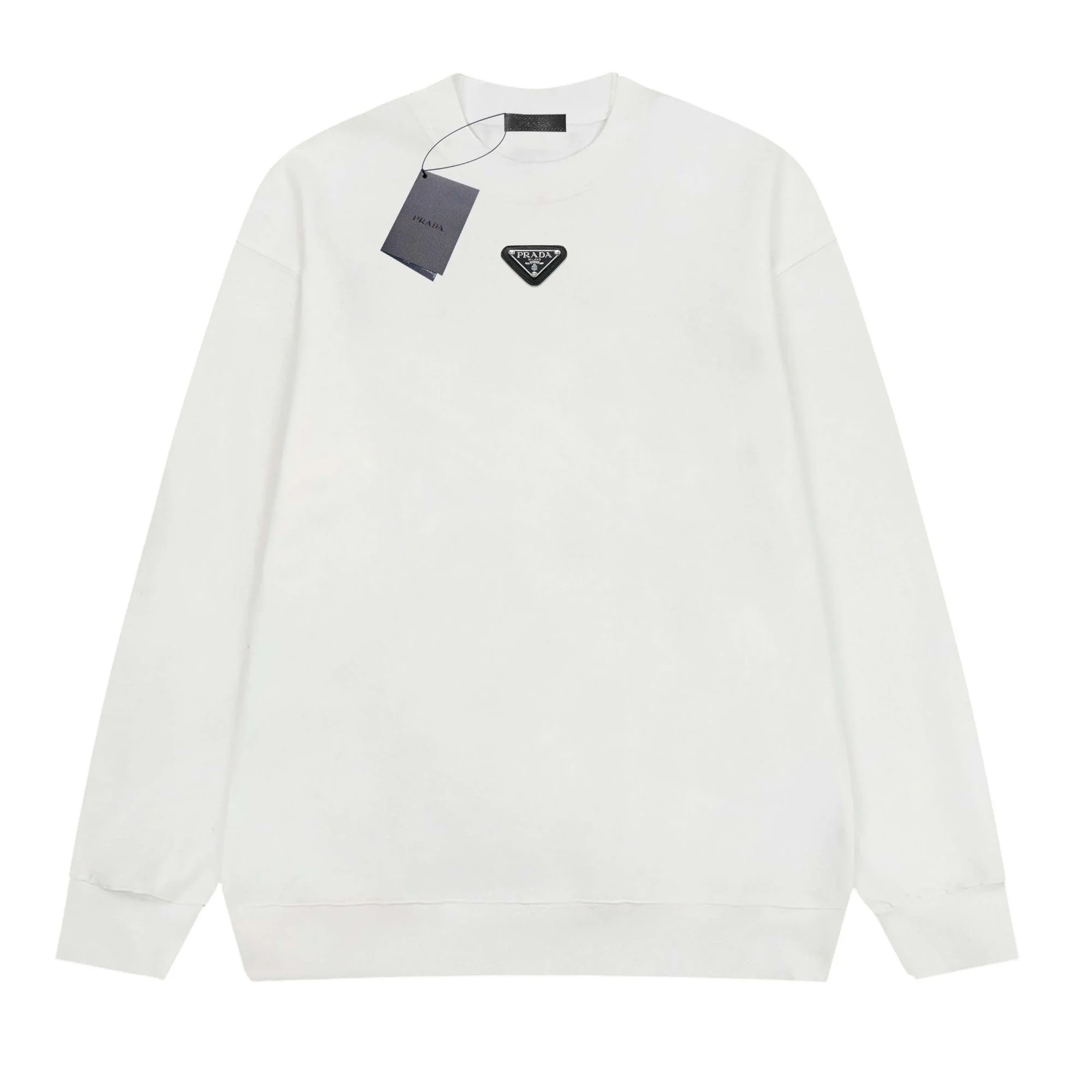 Simple round neck cotton sweatshirt