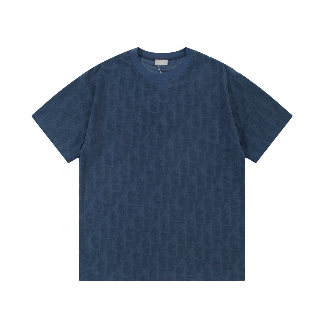 Jacquard towelling T-shirt