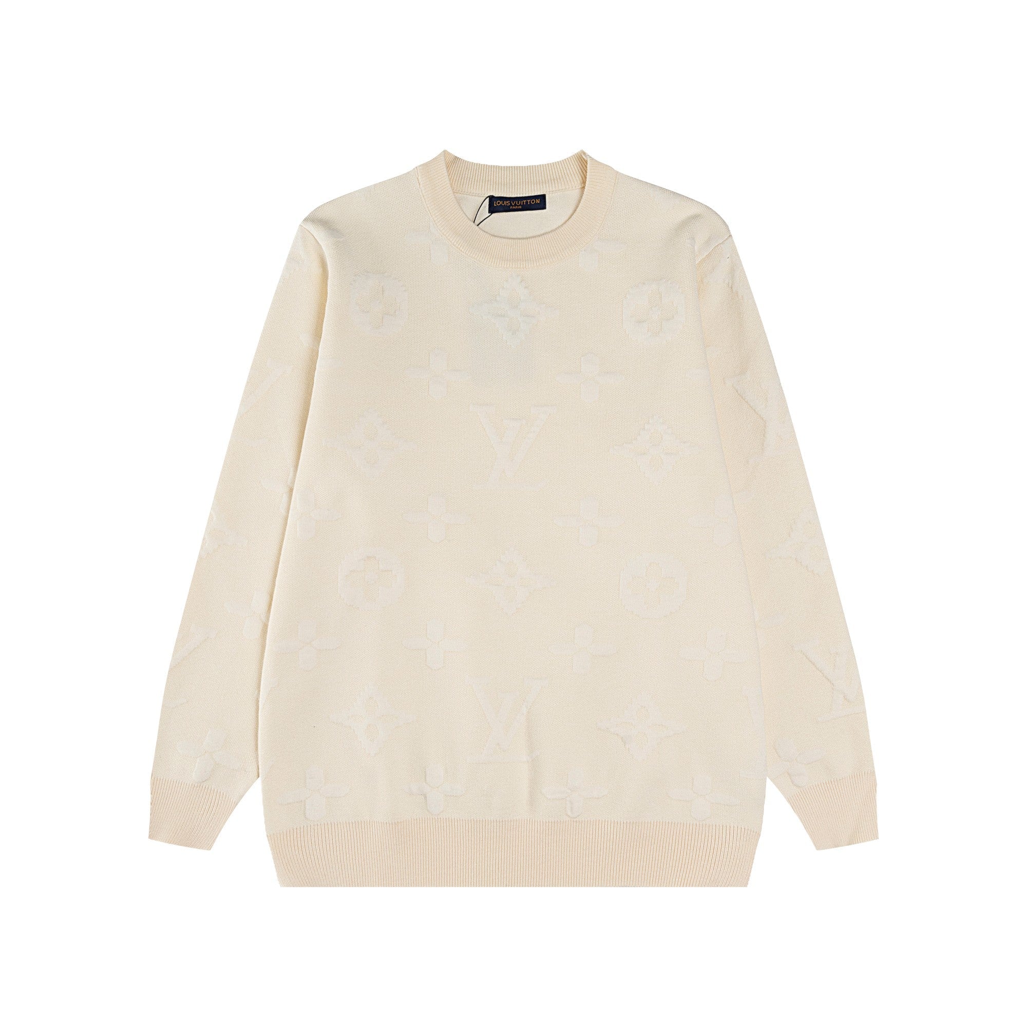 jacquard cashmere sweatshirt