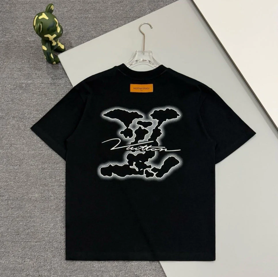 Embroidered graffiti cotton T-shirt
