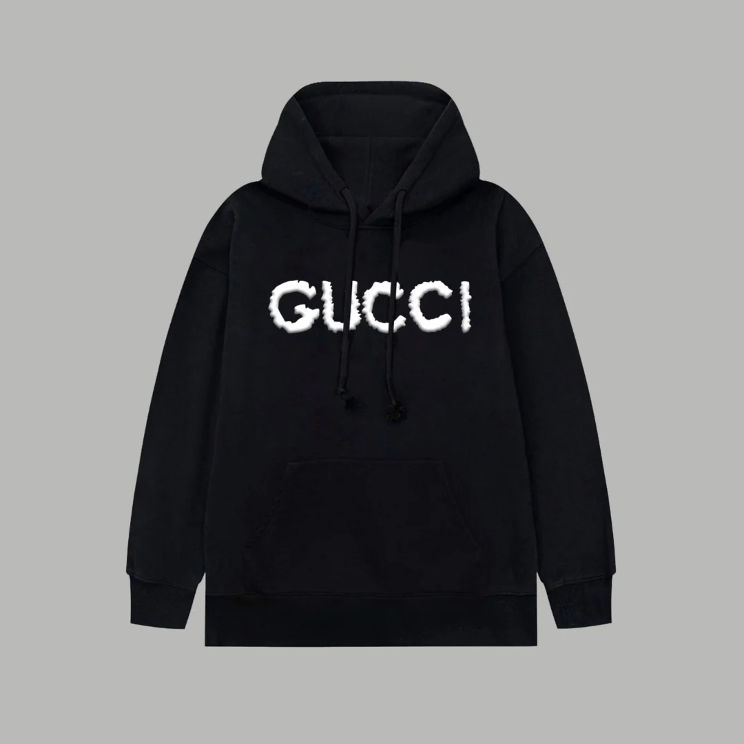 Bubble Letter Print Hooded Sweatshirt