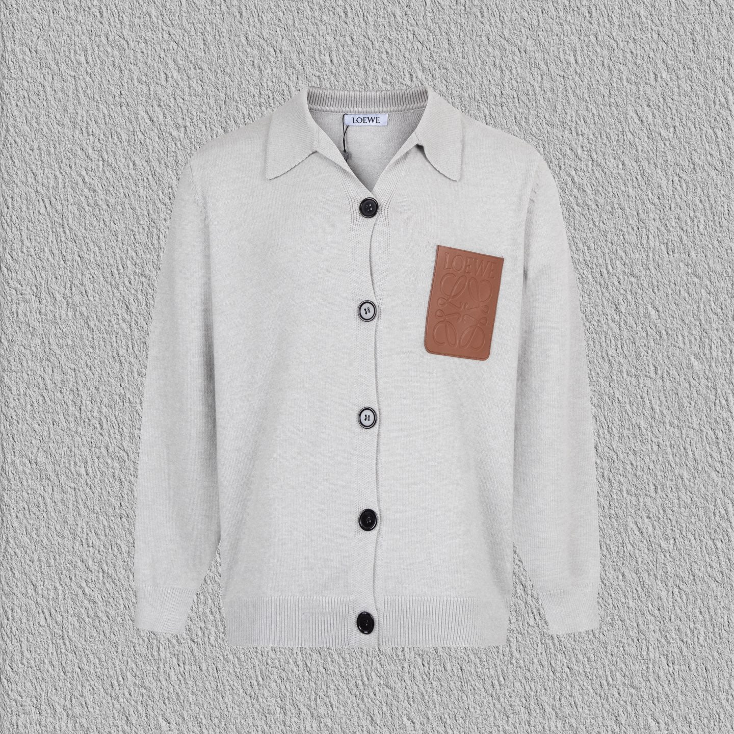 Lapel knitted sweater cardigan