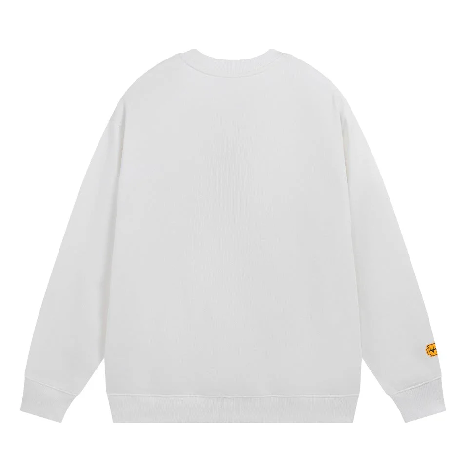 White Cotton Sweatshirt