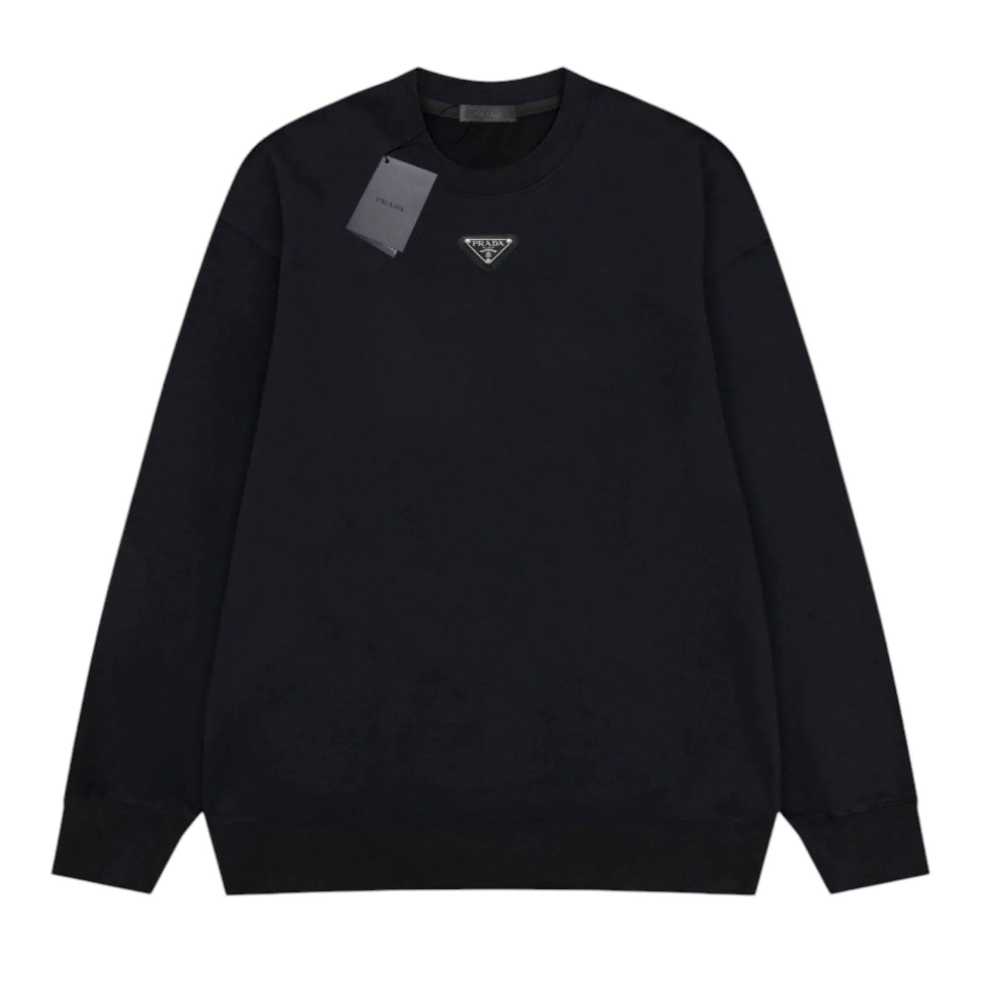 Simple round neck cotton sweatshirt