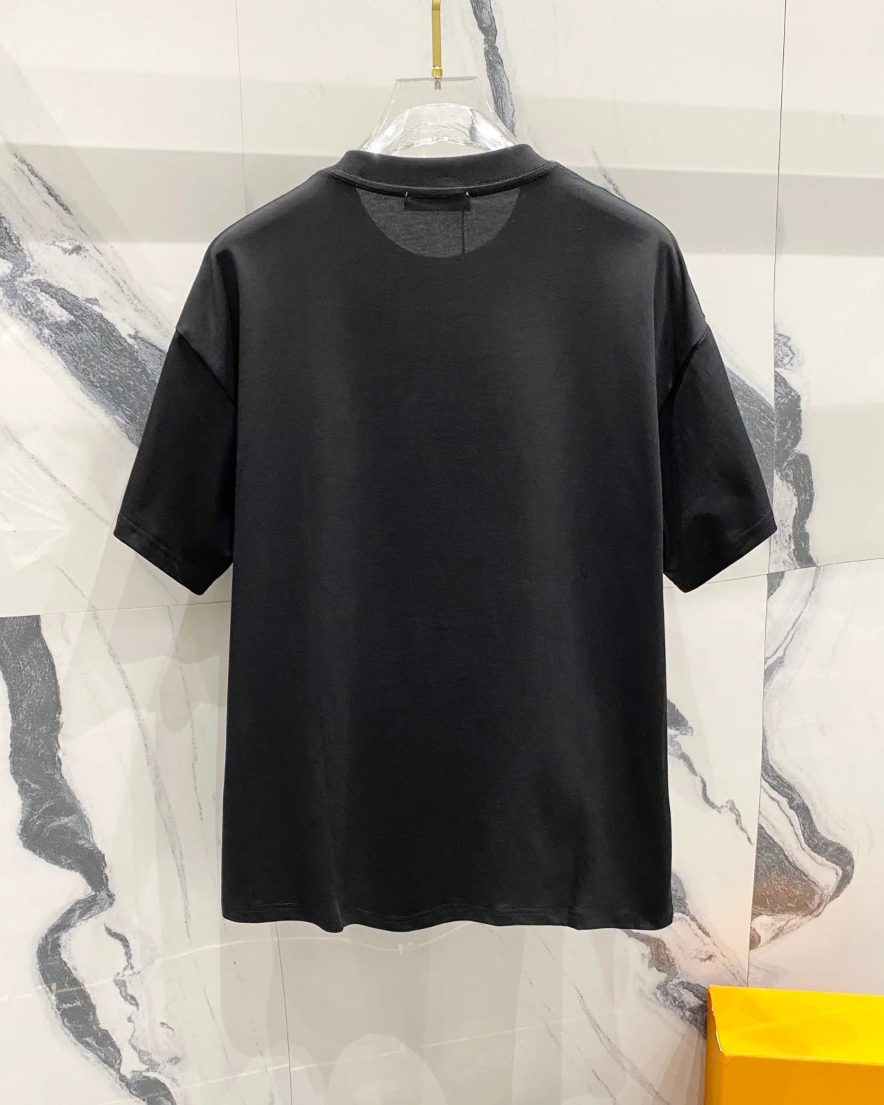 3D cotton crew neck T-shirt