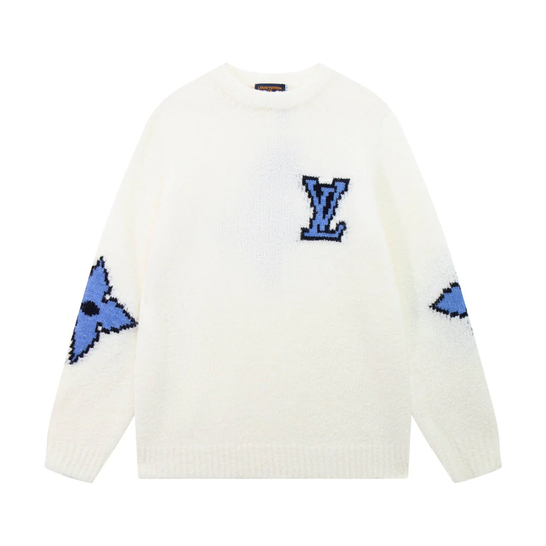 knitted jacquard sweatshirt
