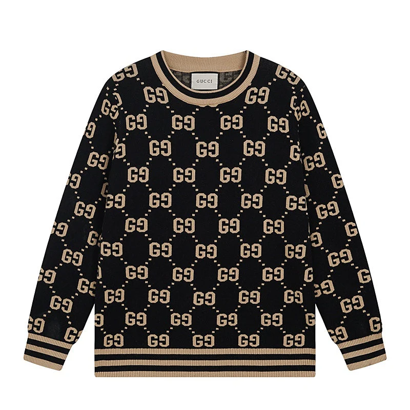 Jacquard-knit cashmere sweatshirt