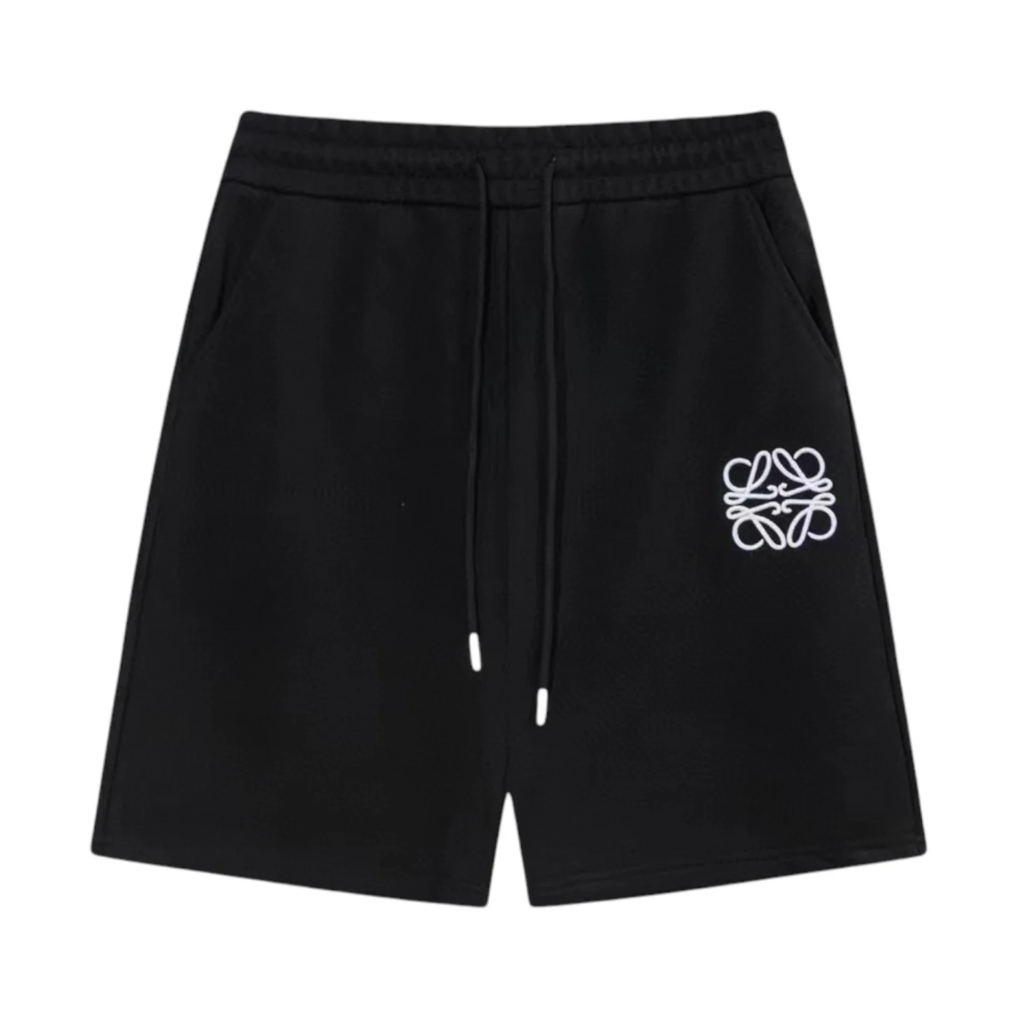 Embroidered cotton shorts