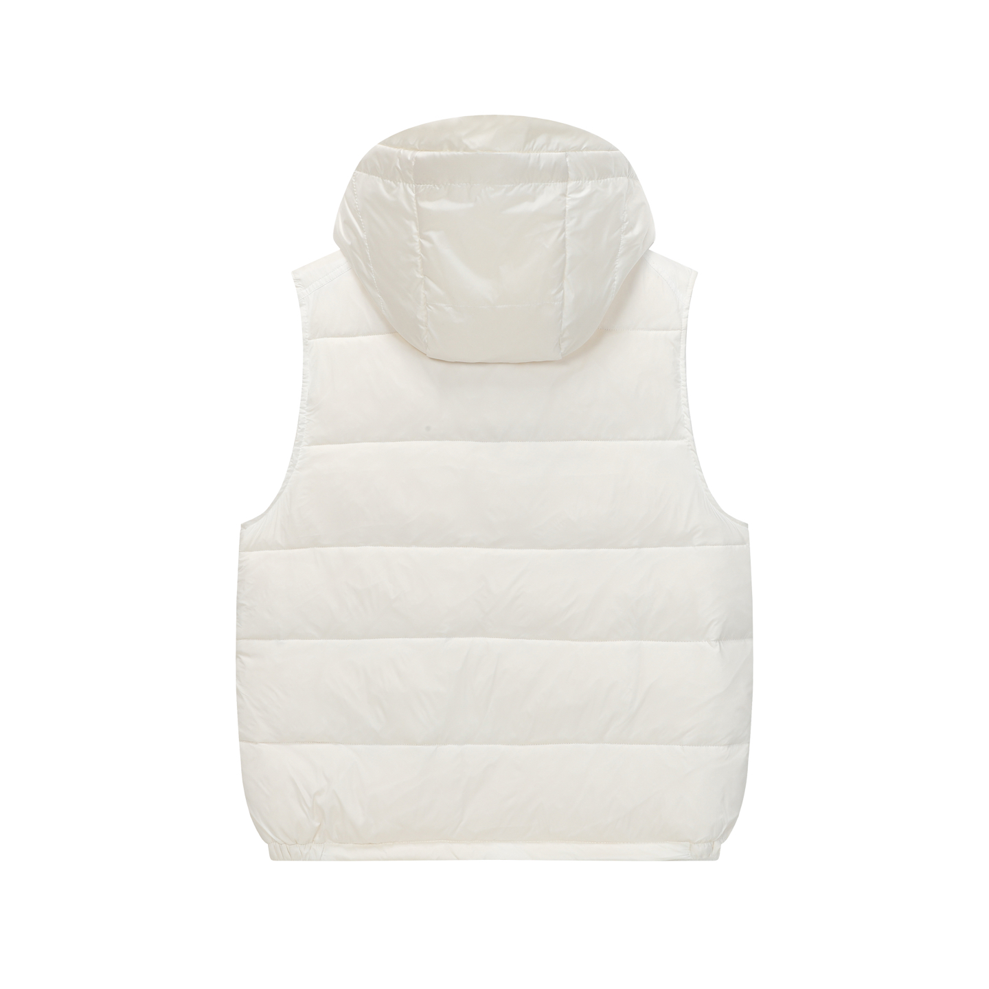 Detachable hood down vest