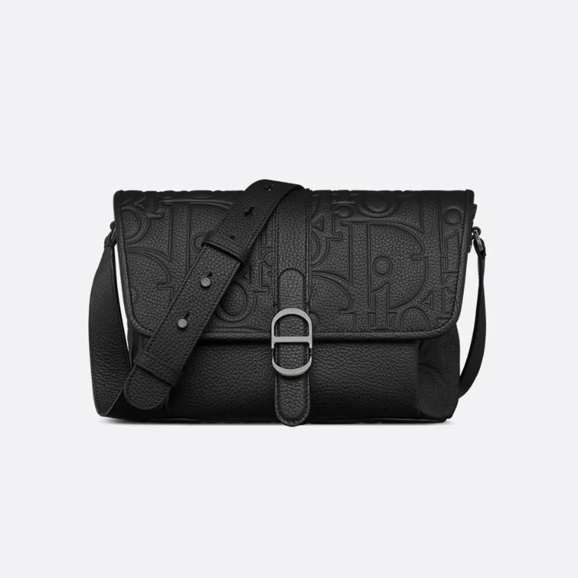 Vintage Embossed Men's Crossbody Bag
