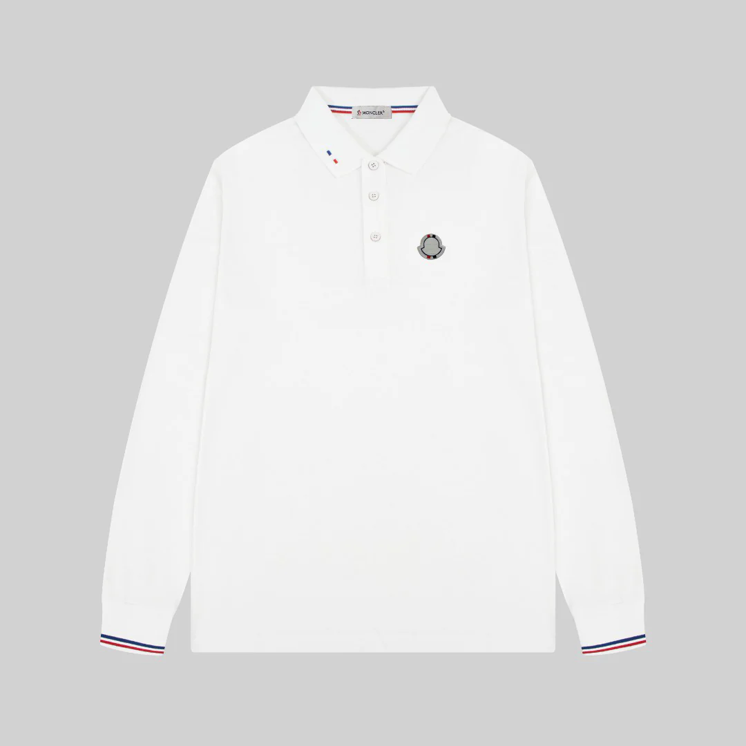 Embroidery lapel polo long-sleeved T-shirt